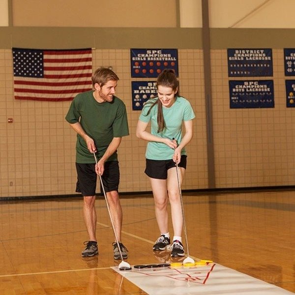 Economy Shuffleboard Set, Ct, Cues Discs