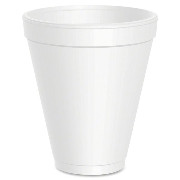 Disposable Cold/Hot Cup 12 oz. White, Foam, Pk1000