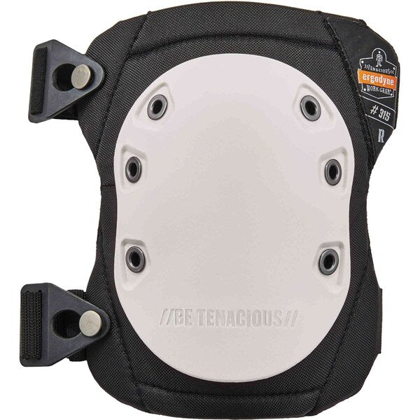 Textured Cap Knee Pad, Buckle, Wht Cap, PR