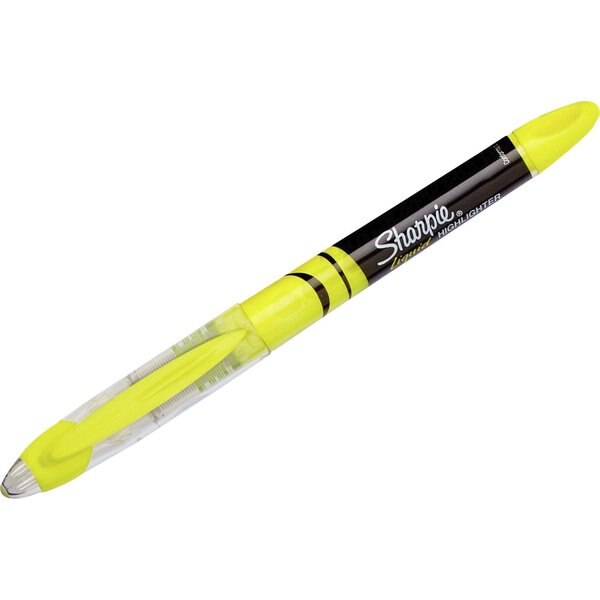 Liquid Highlighter Set, Chisel Tip Fluorescent Colors PK10