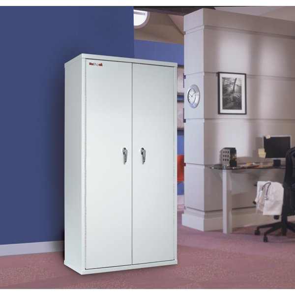 Fire Resistant, Double Door Storage Cabinet, End Tab Inserts, 72