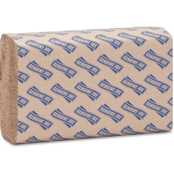 Genuine Joe Multifold Paper Towels, 1, 250, Natural, 4000 PK