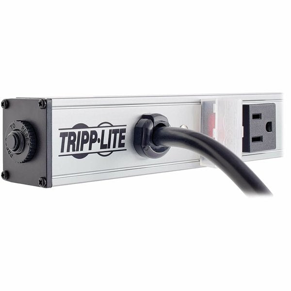 Outlet Strip, 15A, 20 Outlet, 15 ft, Gray