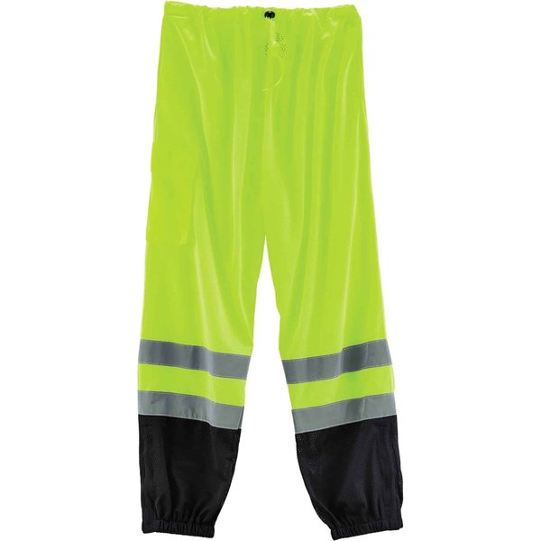 Black Bottom Hi-Vis Pants, Lime, 4XL/5XL