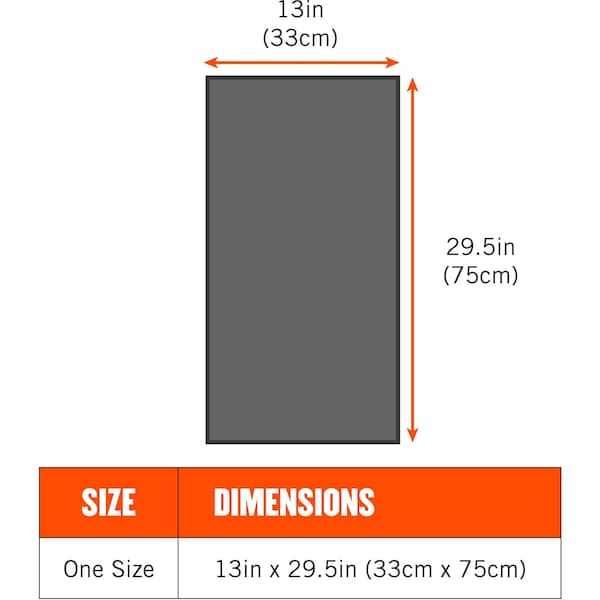 Evaporative Cooling Towel, PVA, Long Lasting Cooling Relief, 29.5 in L x 13 in W, Orange