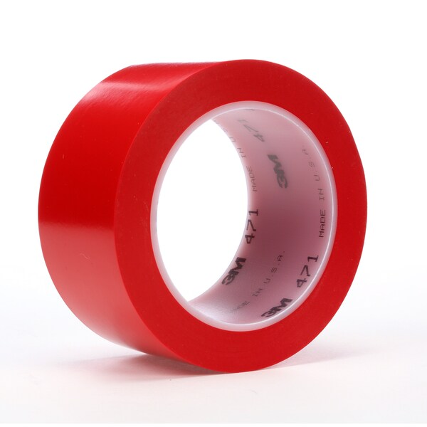 Vinyl Tape 471, Red, 4