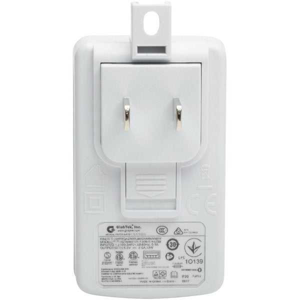 USB Wall Outlet Charger, White