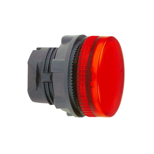 Red pilot light head 022 grooved lens fo