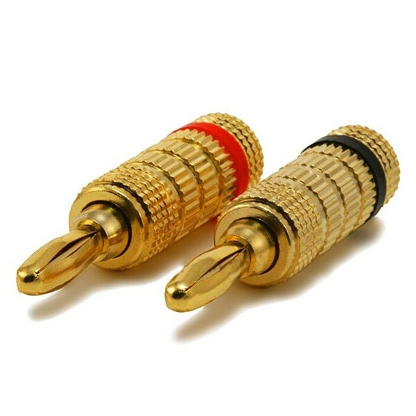 Banana Speaker Plugs, 1pr, Closed Screw