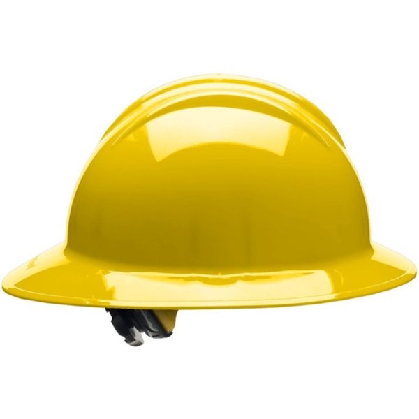 Full Brim Hard Hat, Type 1, Class E, Ratchet (6-Point), Yellow