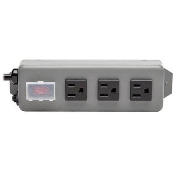 Power Strip, 3 Outlet, Industrial, 6ft cord