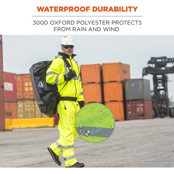 Rain Pants, Breathable, Hi-Vis Lime, 4XL