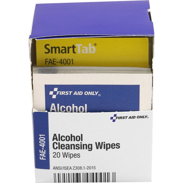 First Aid Kit Refill, Alcohol Wipes, 20 Per Box