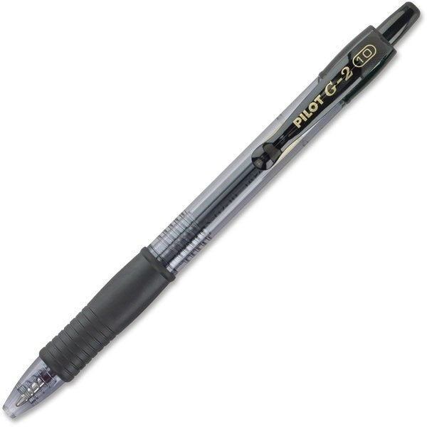 Pen, Gel, G2, Bold, Black, PK12