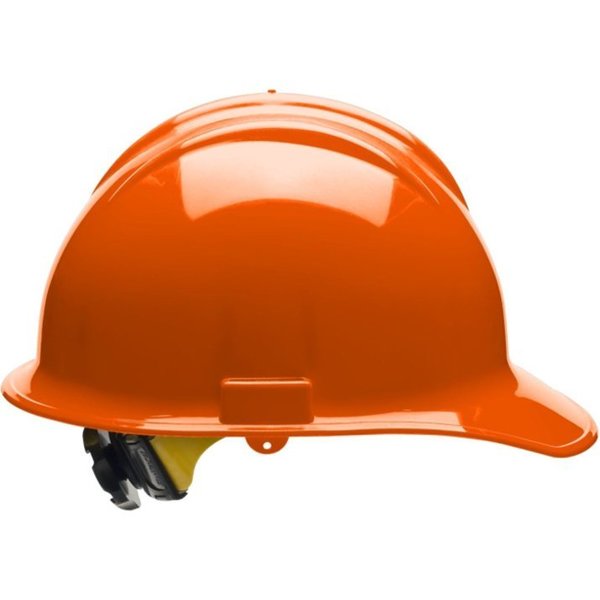 Front Brim Hard Hat, Type 1, Class G, Ratchet (6-Point), Orange