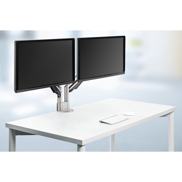 Duo Monitor Arm Set, Silver