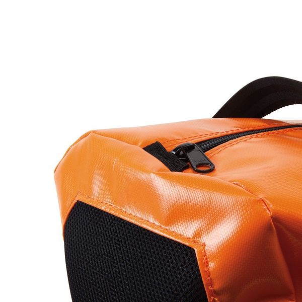 Lineman Duffel Bag, Vinyl, Orange, 12
