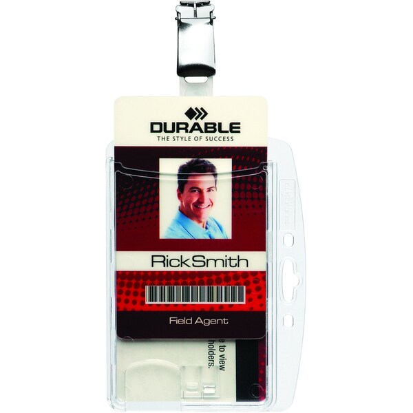 ID Badge Holder, Shell Style, PK25
