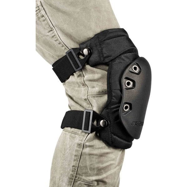 Knee Pads, Hinged, Rubber Cap, Buckle, PR