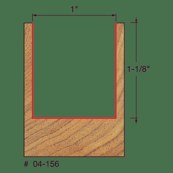 Double Flute Straight Bit, 1