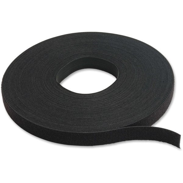 Back-to-Back Strap, No Adhesive, 37.5 ft, 3/4 in Wd, Black