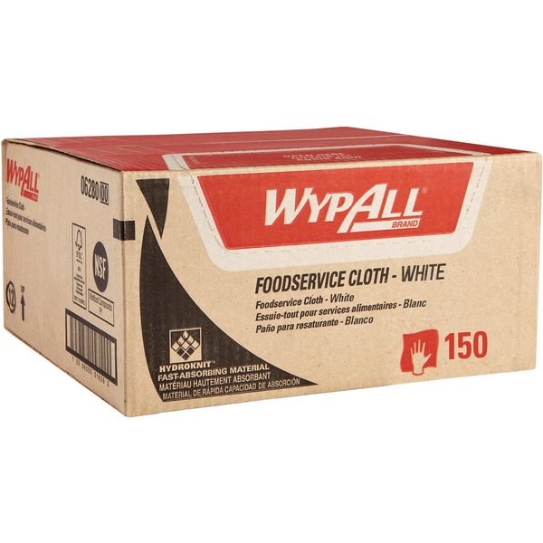 Dry Wipe, Blue/White, Box, Hydroknit, Food Service Area, Rough Surface, General Purpose, 1 PK