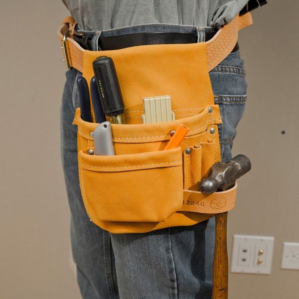 Brown Leather 4 Pockets