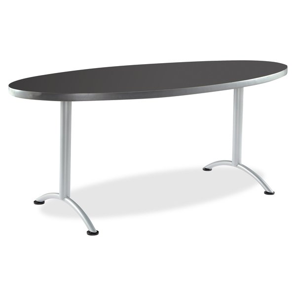 Oval ARCÃ¢âÂ¢ Table, Graphite /Silver Leg - 36