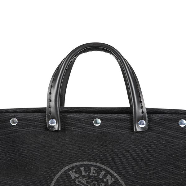 Deluxe Tool Bag, Black Canvas, 13 Pockets, 16-Inch