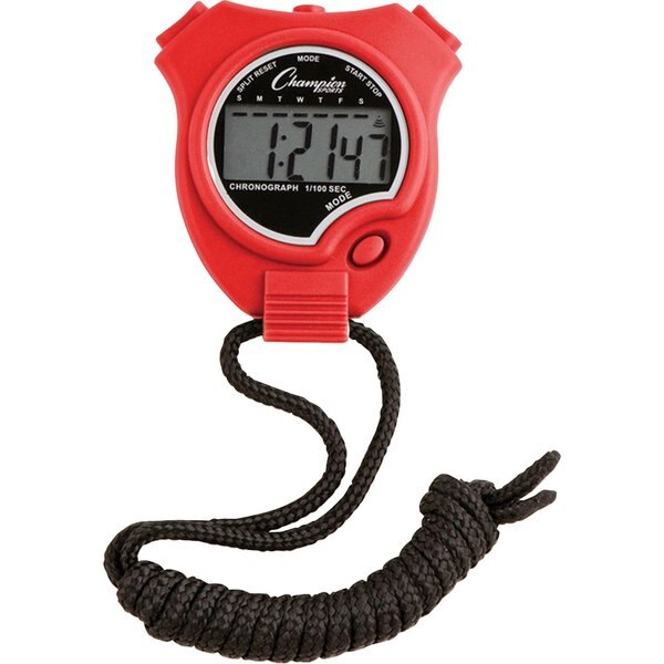 Stopwatch Set, Colors, Water/Shock Res, PK6