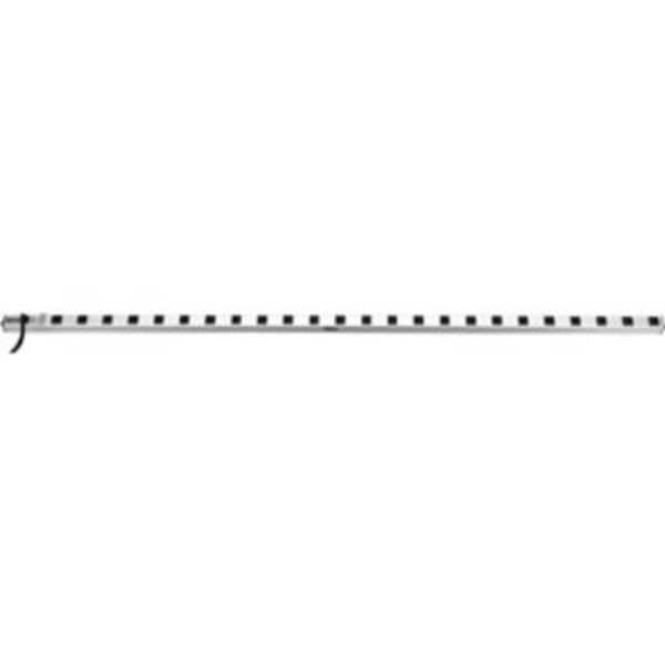 Outlet Strip, 15A, 24 Outlet, 15 ft, Gray