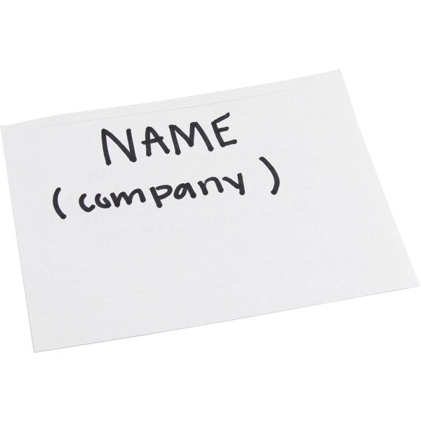 ID Adhesive Badge, Adhesive, PK600