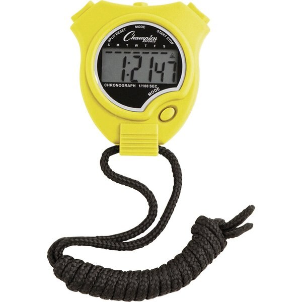 Stopwatch Set, Colors, Water/Shock Res, PK6