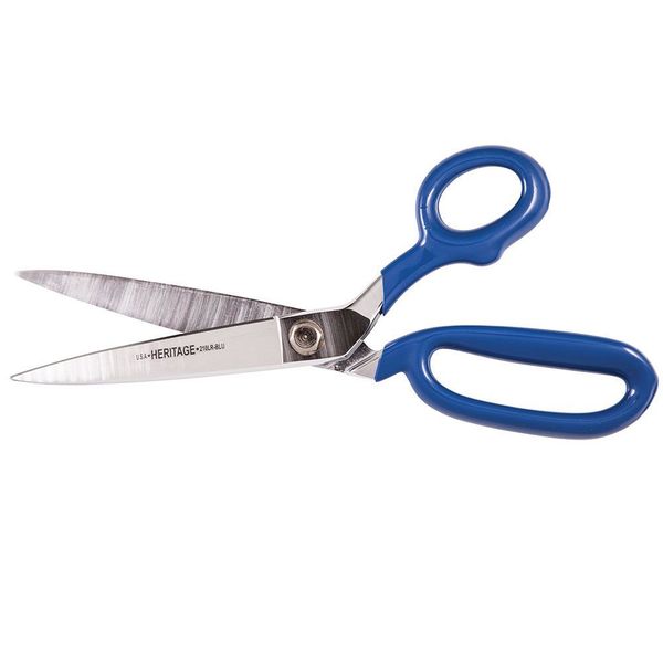 Bent Trimmer w/Large Ring, Coated Handles, 10-Inch