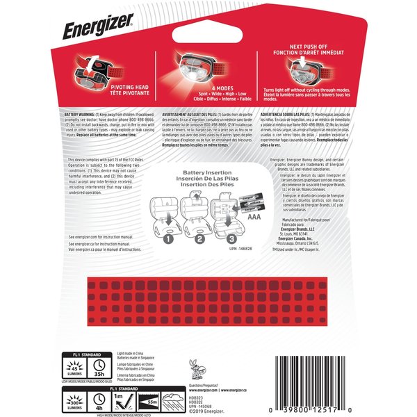 Headlight, 150 Lumens, LED