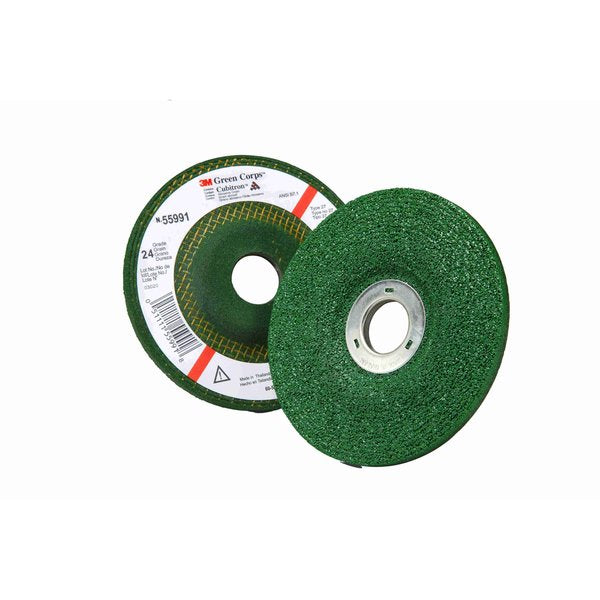 Green Corps Depressed Center Whl, 24 4inx1/4inx3/8in, 60/pk