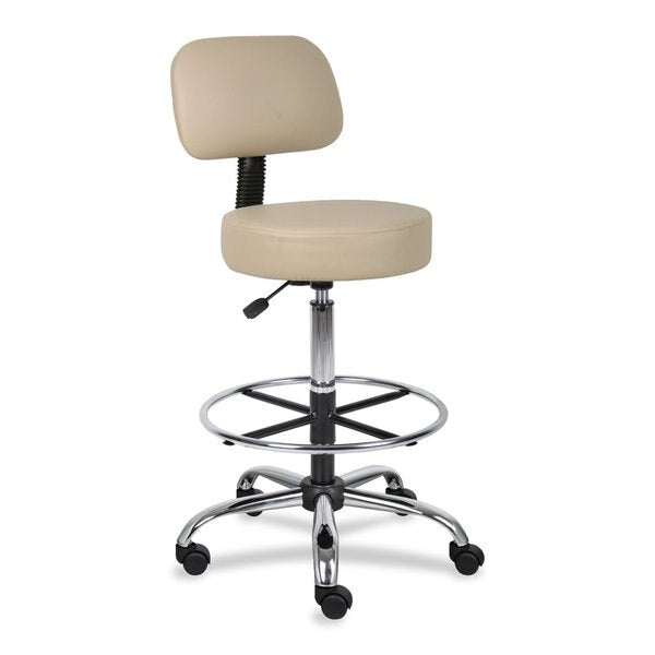 Caressoft Medical/Drafting Stool W/ Back Cushion