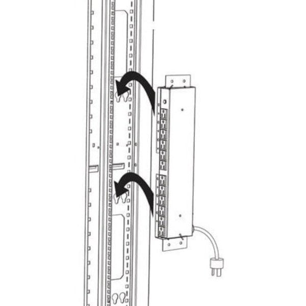 PDU Accessory, Bracket, Vertical, 1U