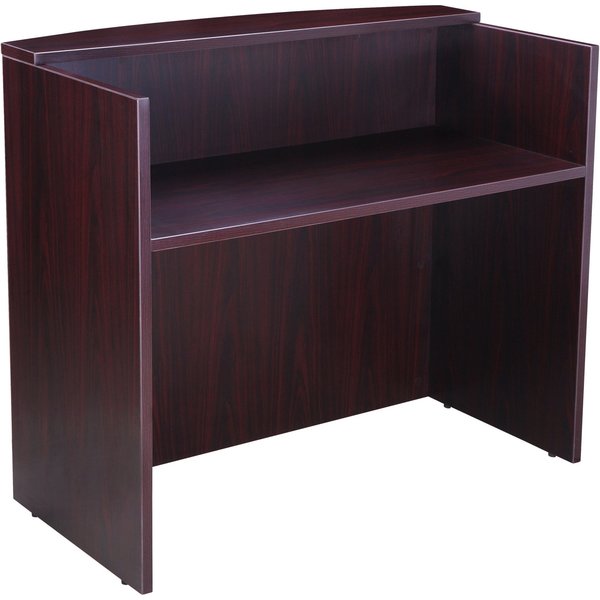 Reception Desk, 71W X 30/36D X 42H, Mahogany