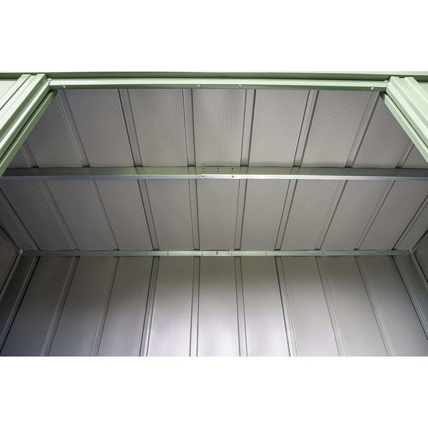 8x4 Classic Steel Storage Shed, Sage Green
