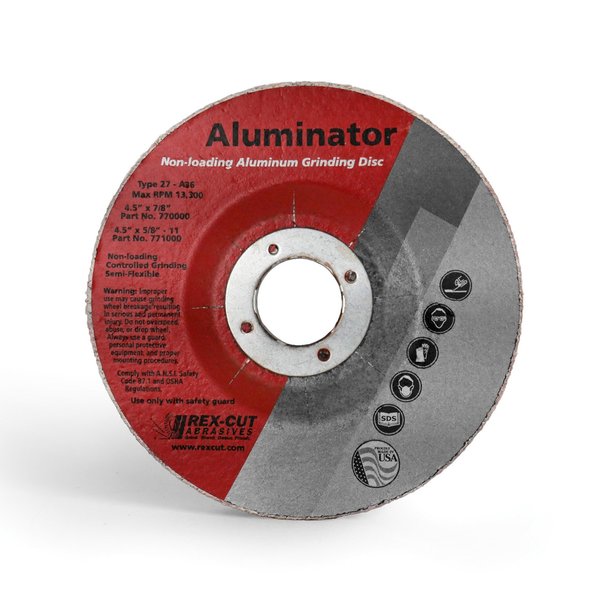 Aluminator Grinding Disc 4 1/2 X 7/8 T27 Aluminator Grind A36
