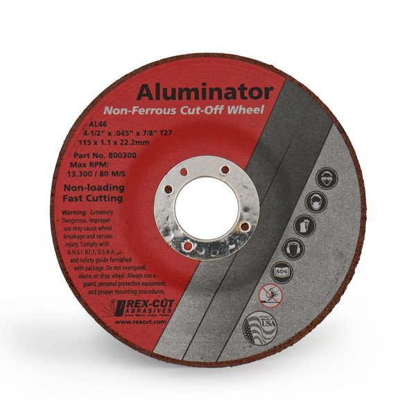 Aluminator Cut Off Wheel 4 1/2 X .045 X 7/8 T27 Aluminator