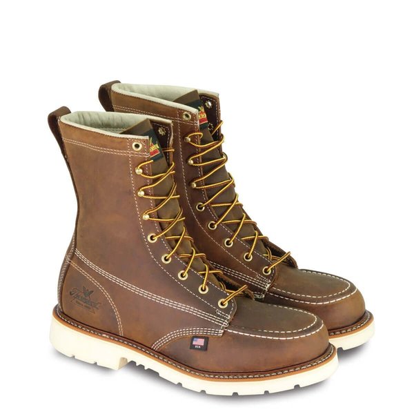 Size 10 Men's 8 in Work Boot Steel Work Boot, Brown