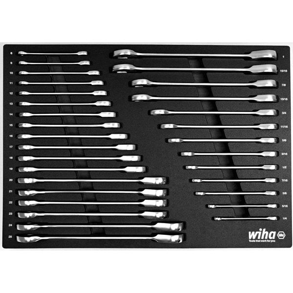 Ratcheting Wrench Tray 31-Piece Set -SAE
