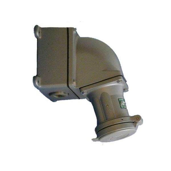 Connector, 30A, 2P, 2W, Coppr-Free Alum, 600V