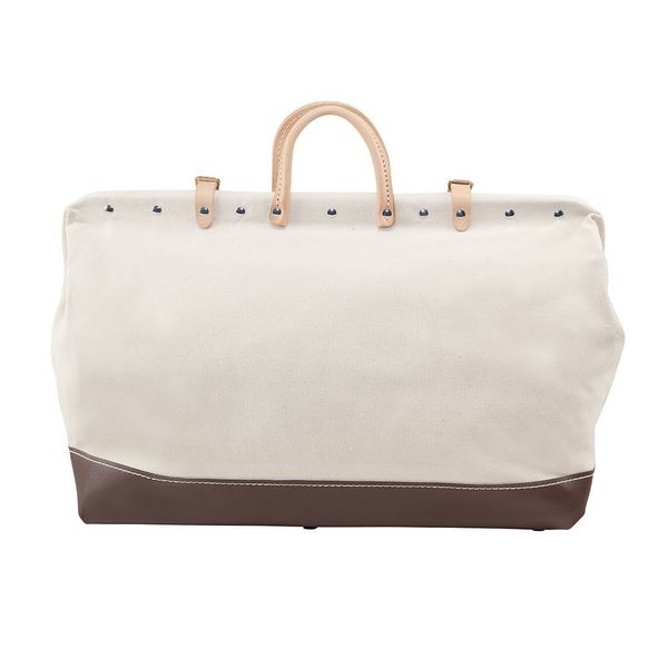 Wide-Mouth Tool Bag, Heavy-Duty #8 Natural Canvas, 1 Pockets