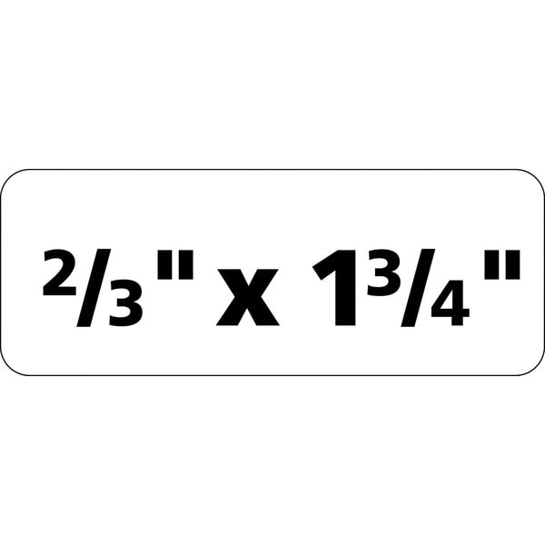 AveryÂ® Durable ID Labels with TrueBlockÂ® Technology, 61533, Laser, 2/3