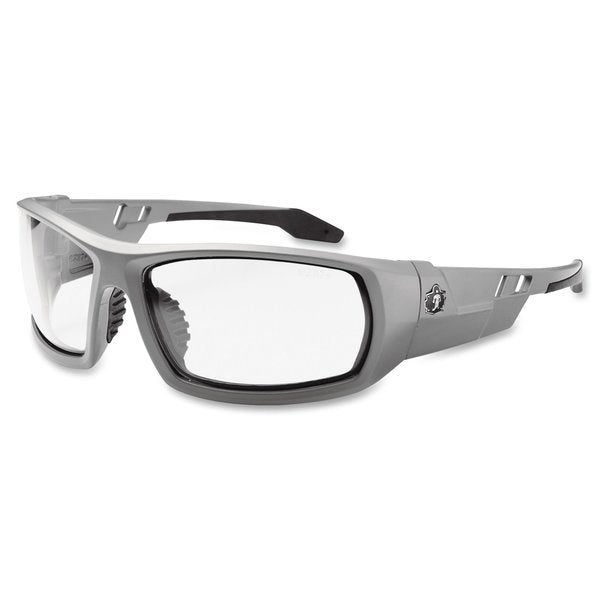 Safety Glasses, Traditional Clear PC Decenter Lens, Anti-Fog, Scratch-Resistant
