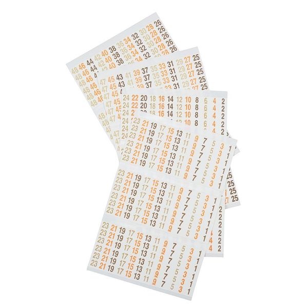 Wire Marker Book, 277/480V 3 Phase 1-48