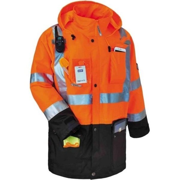 Hi Vis Thermal Jacket Kit, Orange, 2XL